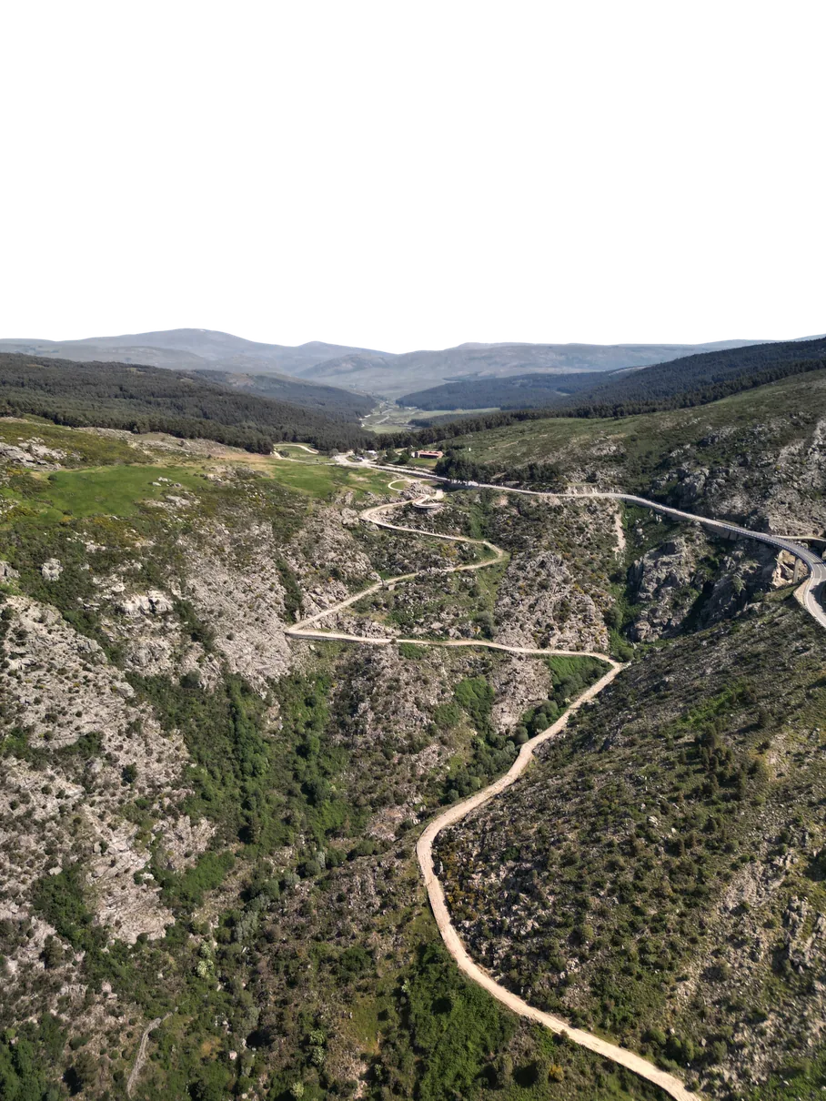 Vista aérea del valle en el sur de Gredos